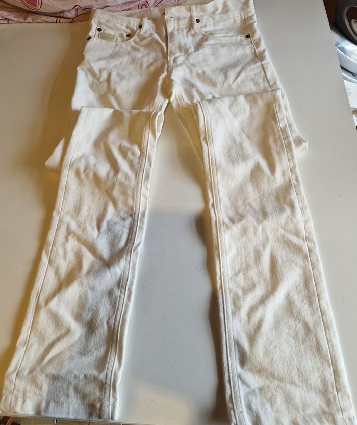 Jeans blanc  droit taille 34 , marque April 77 - photo numéro 5