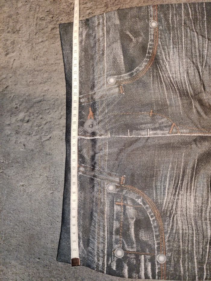 Legging façon jean noir - photo numéro 3