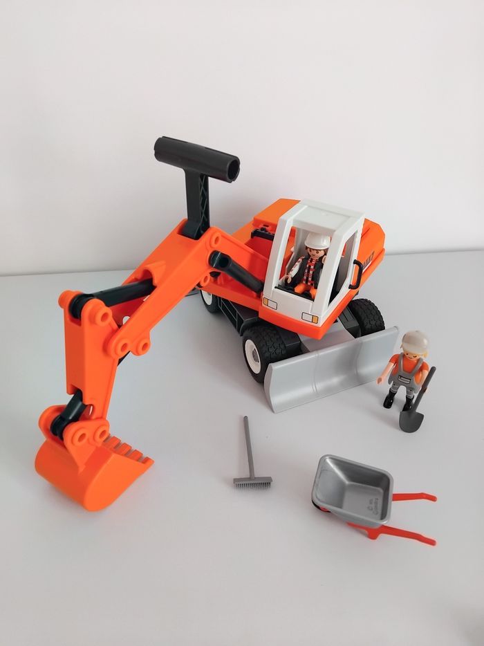 PLAYMOBIL Pelleteuse de Chantier et Bonhommes MAXX 7 🏗 - photo numéro 2