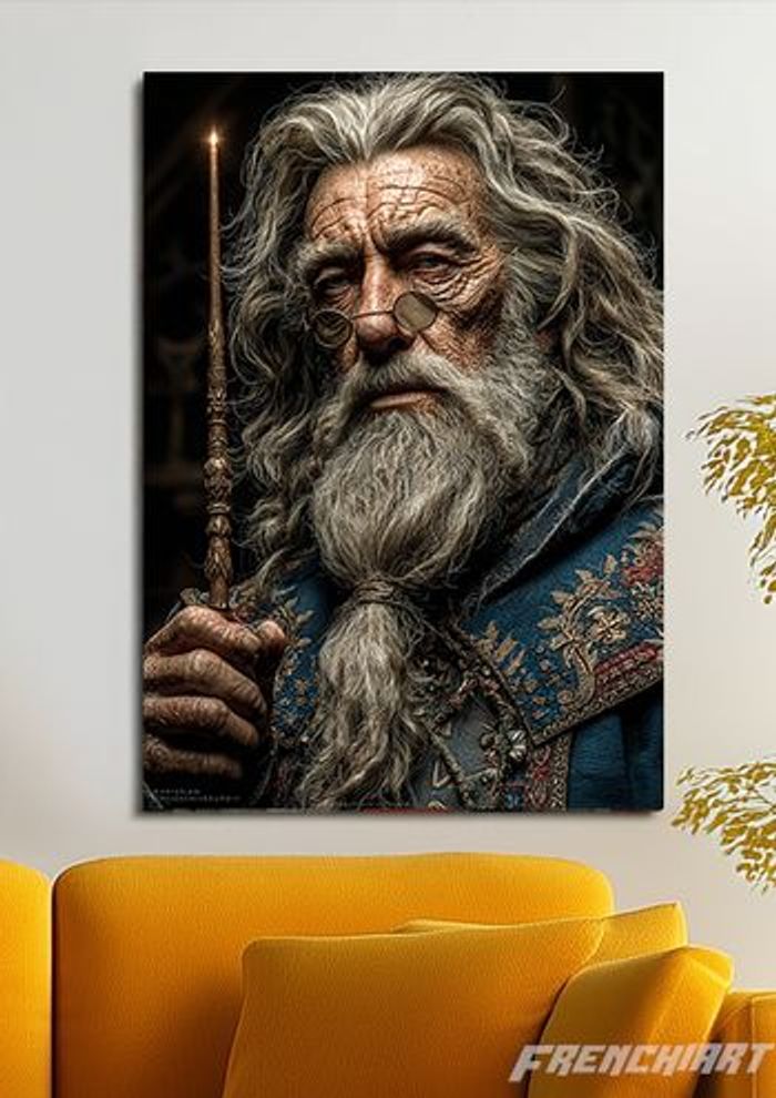Poster métallique 30cm x 42cm Harry Potter Dumbledor + aimant mural fourni. - photo numéro 2