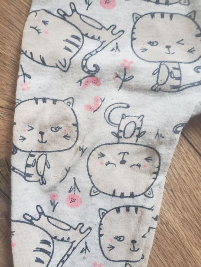 Pyjama coton motif chat - photo numéro 2