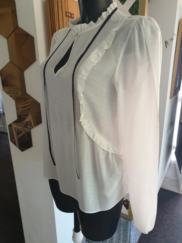 Stradivarius chemiser blanc taille L - photo numéro 3