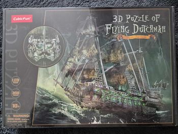 CubicFun Puzzle 3D de Hollandais Volant - LED Maquette de Bateau de Pirate Hollandais