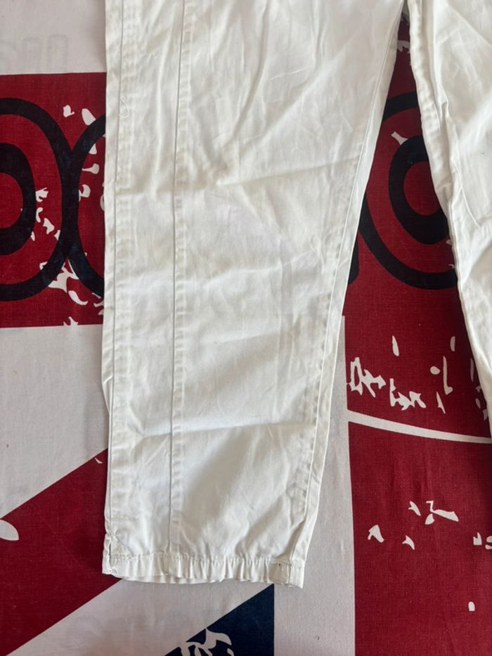 Pantacourt blanc taille 38/40 candae - photo numéro 10