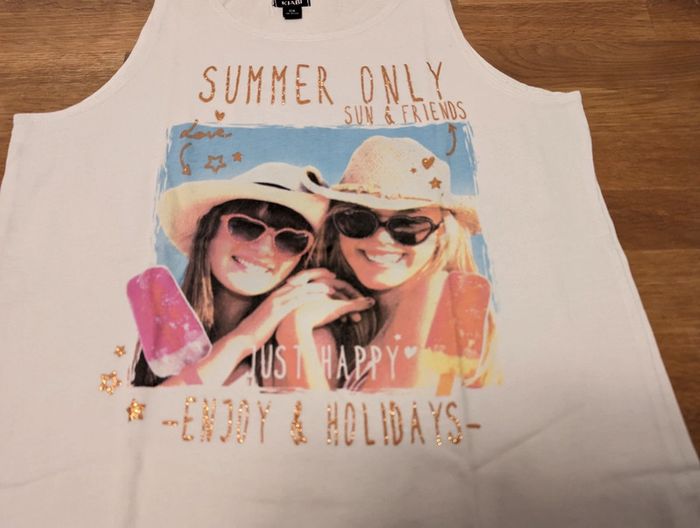 Lot de 2 t-shirts fille 12 ans - photo numéro 5