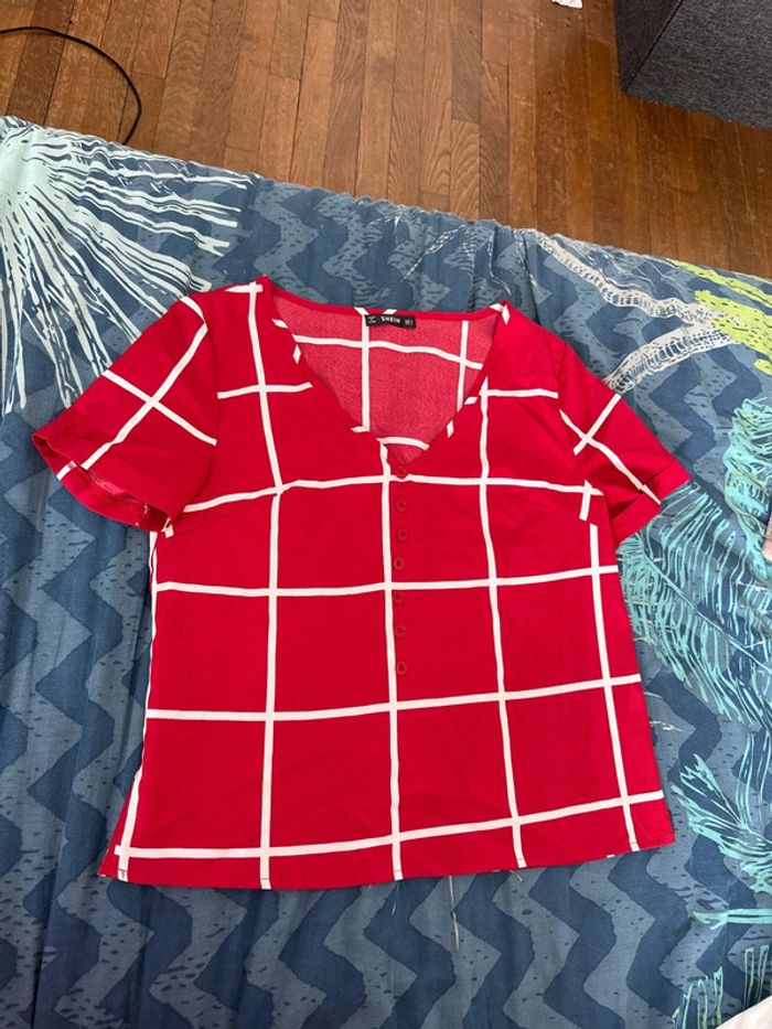 T shirt rouge shein taille S