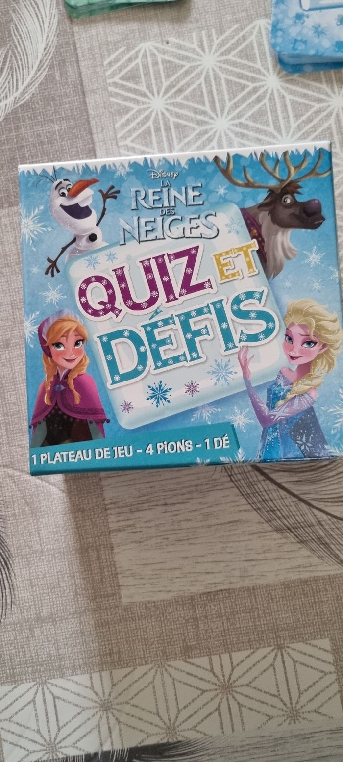 Jeu de quiz la reine des Neiges
