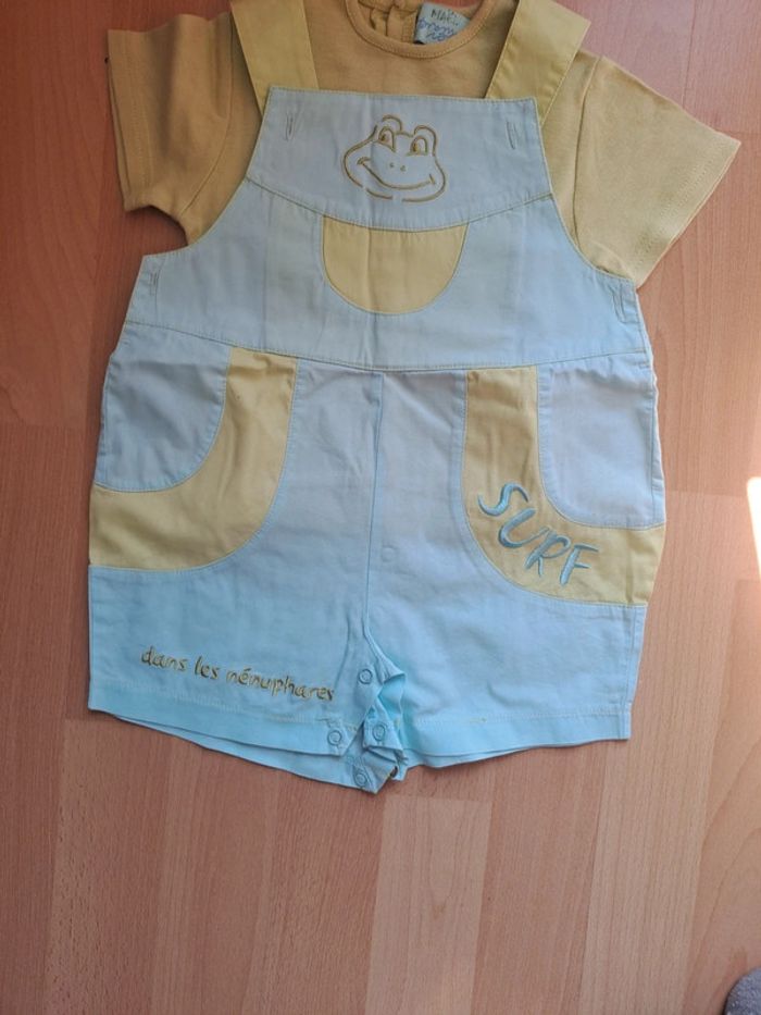 Combishort avec Tee-shirt 1an #premier rôle - photo numéro 2