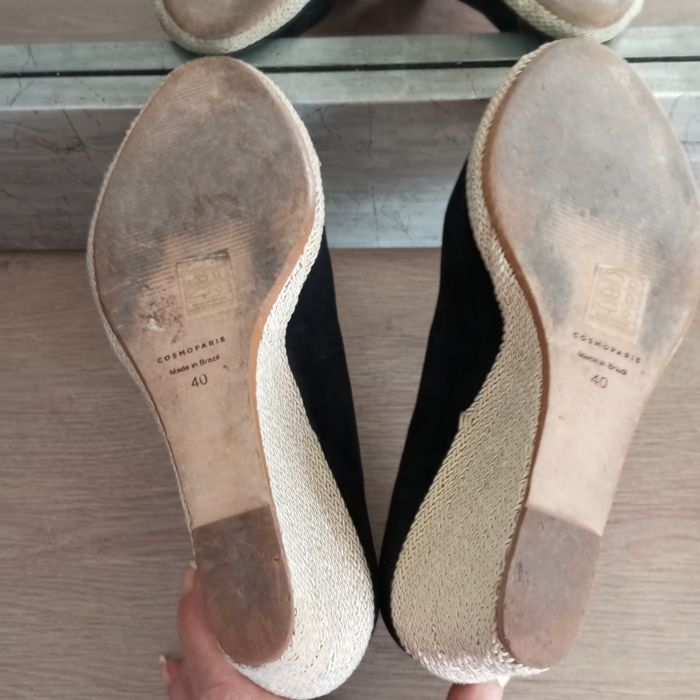 Sandales cuir semelle compensée femme 40 - photo numéro 5