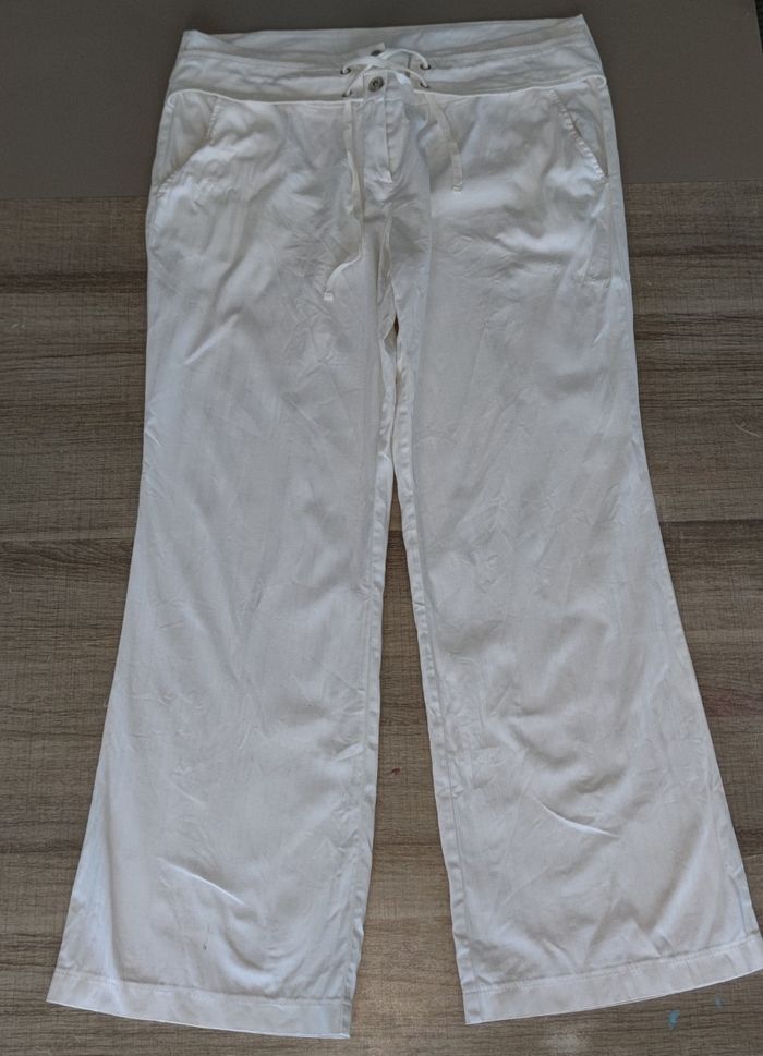 Pantalon blanc femme T44 coton stretch 🤍 - photo numéro 5