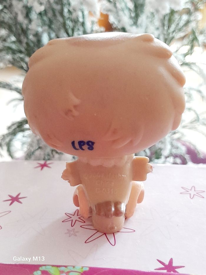 Figurine Littlest Pet Shop Oiseau Chouette beige foncé - photo numéro 2