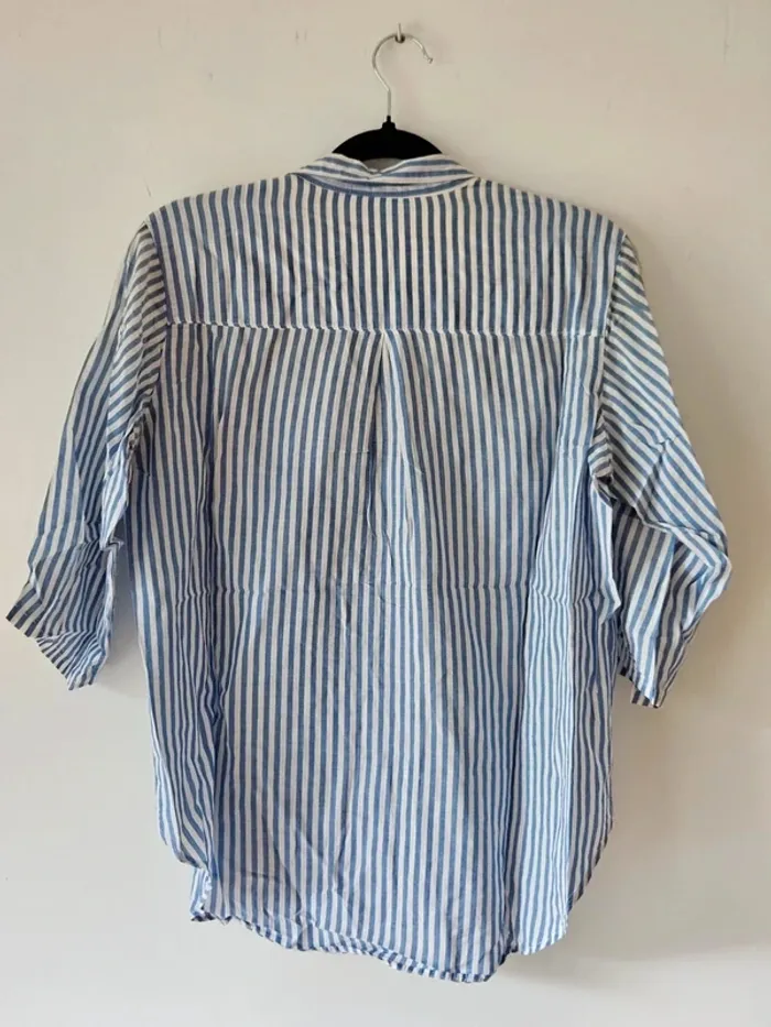 Chemise rayée manches 3/4 H&M taille 38/M - photo numéro 3