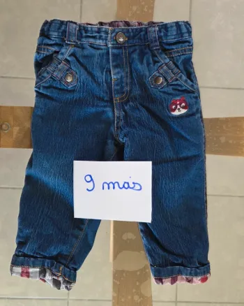 Pantalon bebe garcon taille 9 mois
