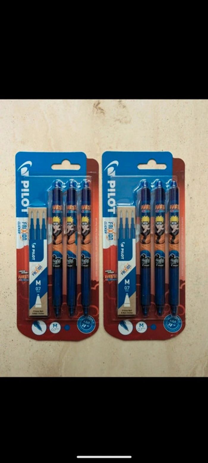 1 ou 2 paquets de stylos Naruto (prix pour les 2)