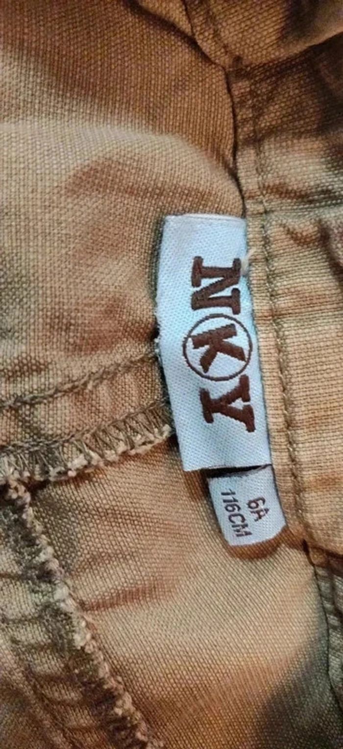 Bermuda marron kaki Kiabi 6 ans - photo numéro 5