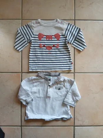 Lot de 2 tee-shirts manches longues