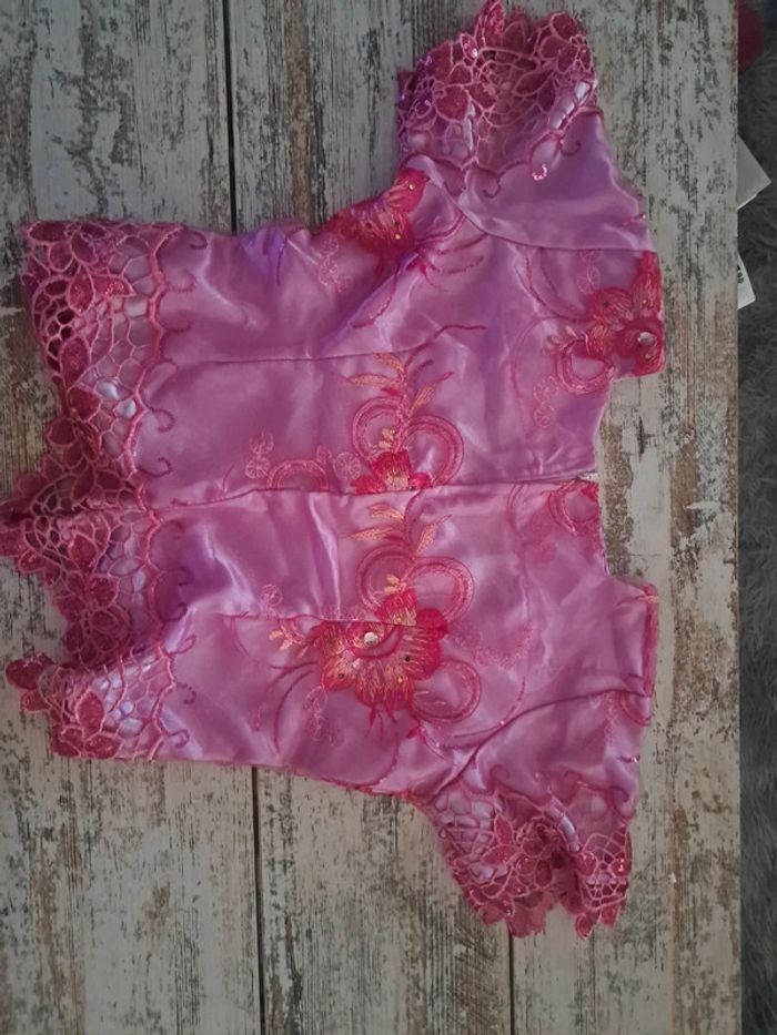 Ensemble orientale jupe longue haut et foulard dentelle et strass - photo numéro 8