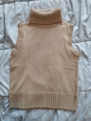 Pull sans manche laine T2