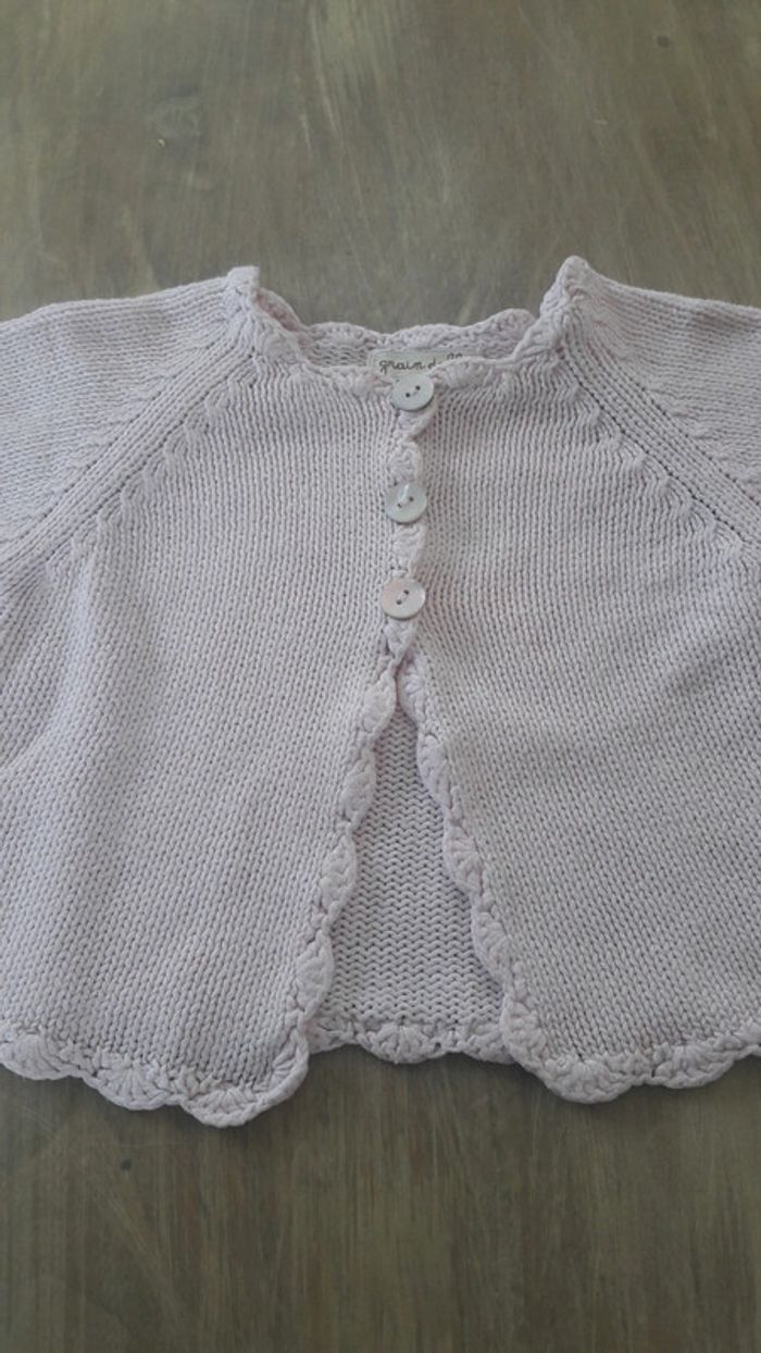 Gilet grain de blé 6 mois