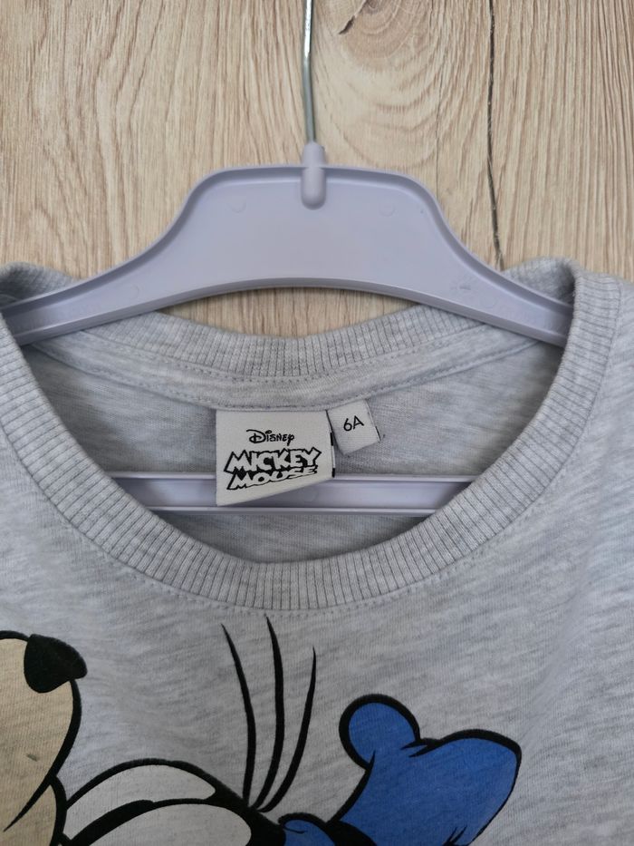 TEE-SHIRT MANCHE LONGUE GARÇON DISNEY MICKEY MOUSE TAILLE 6ANS - photo numéro 3