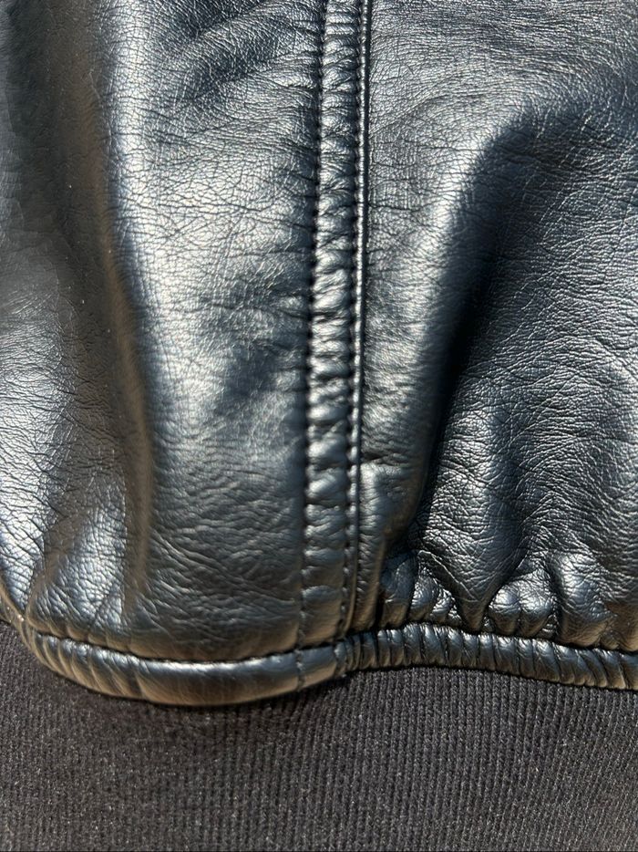 ZARA blouson bomber simili noir capuche garçon - photo numéro 10
