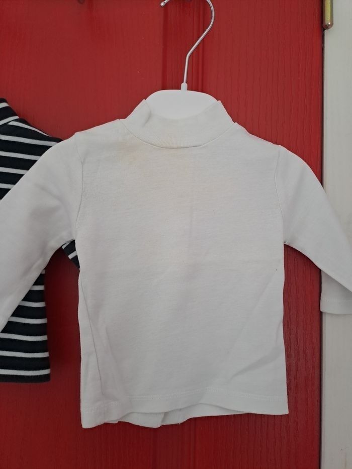 Lot t-shirts manche longue garçon 3 mois - photo numéro 6