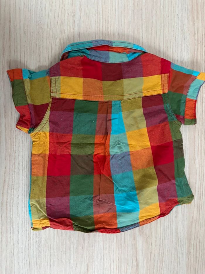 Chemise damas carreaux multicolore DPAM - photo numéro 3
