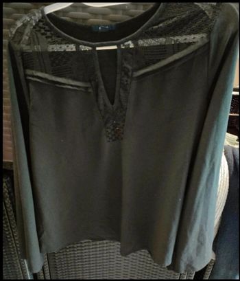 Haut femme GD taille S/M manches longues anthracite