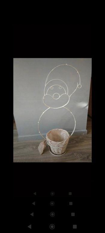 Bonhomme de neige avec pot