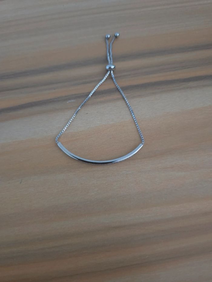 Bracelet demi ouvert argenté - photo numéro 11