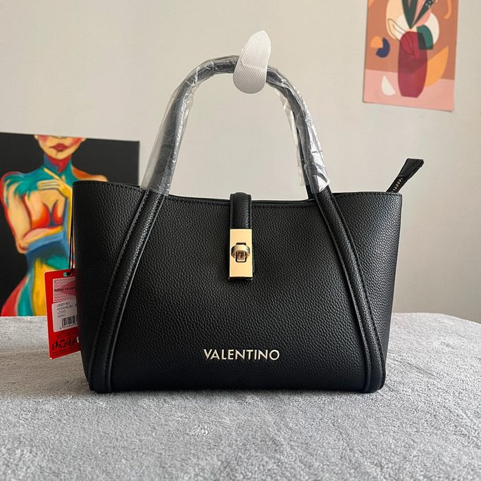 Sac à main Valentino noir cuir grainé