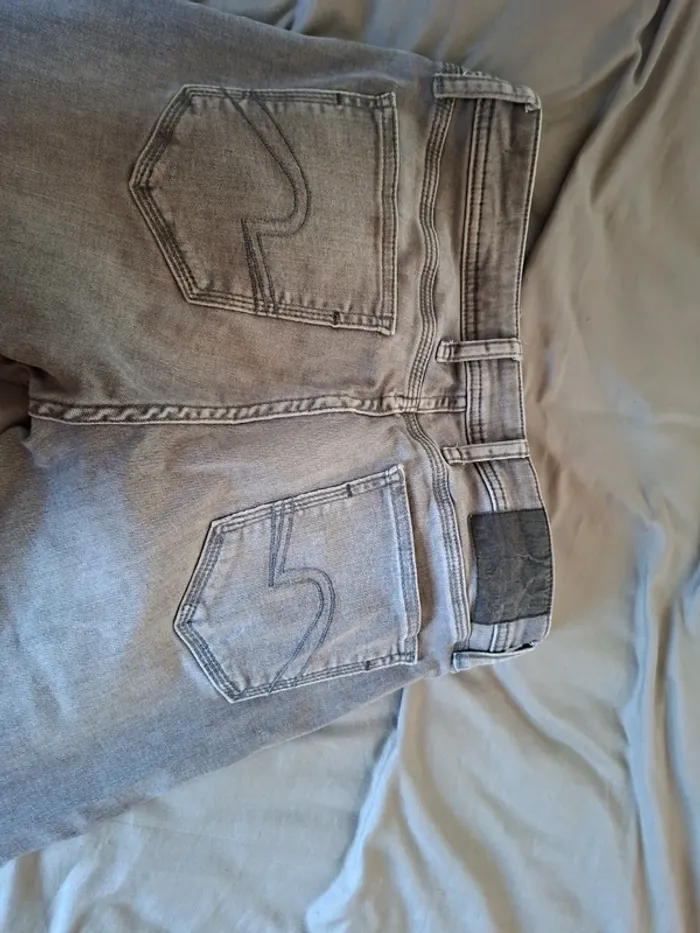 Jean gris skinny JULES W28 L30 - photo numéro 8