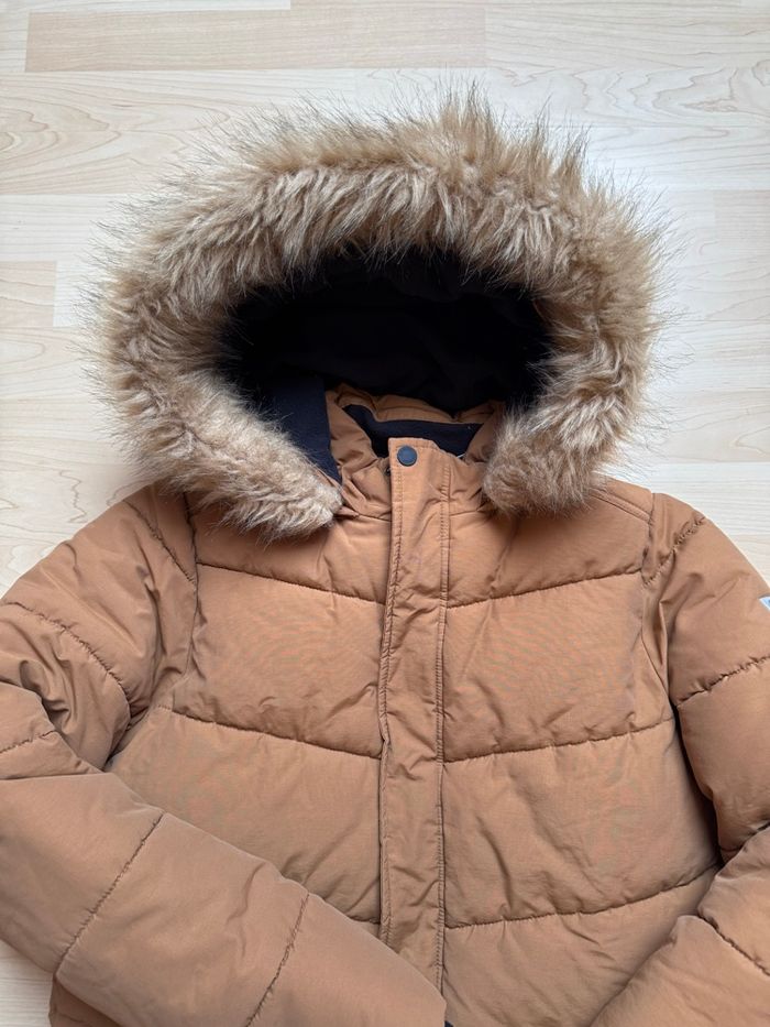 Manteau parka doudoune chaude camel - photo numéro 3