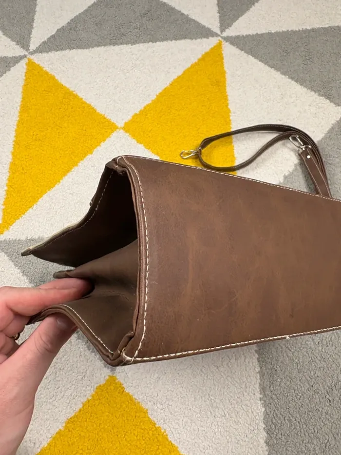 Sac à main Best Bag | Beige et marron | Taille 28 X 23 cm - photo numéro 5