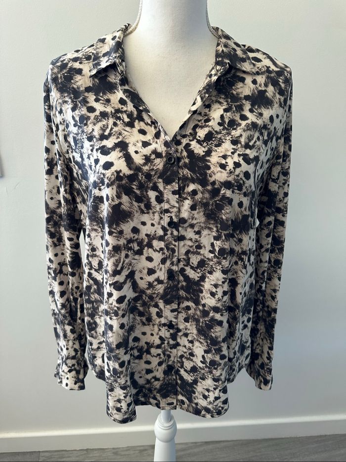 Chemisier en soie léopard The Kooples T40 L