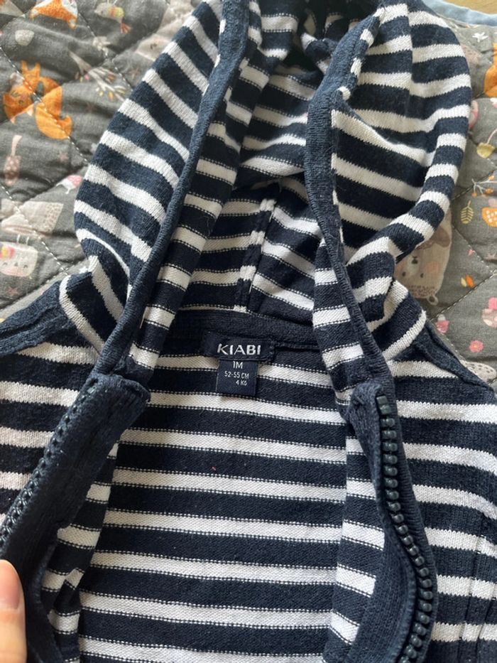 Veste à capuche 1mois - photo numéro 2
