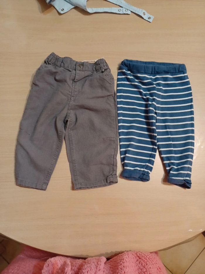 Lot salopette combinaison pantalons 12 mois - photo numéro 6