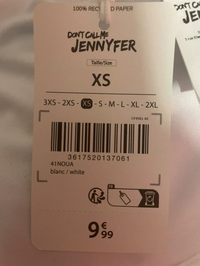 T-shirt blanc Jennyfer - photo numéro 2