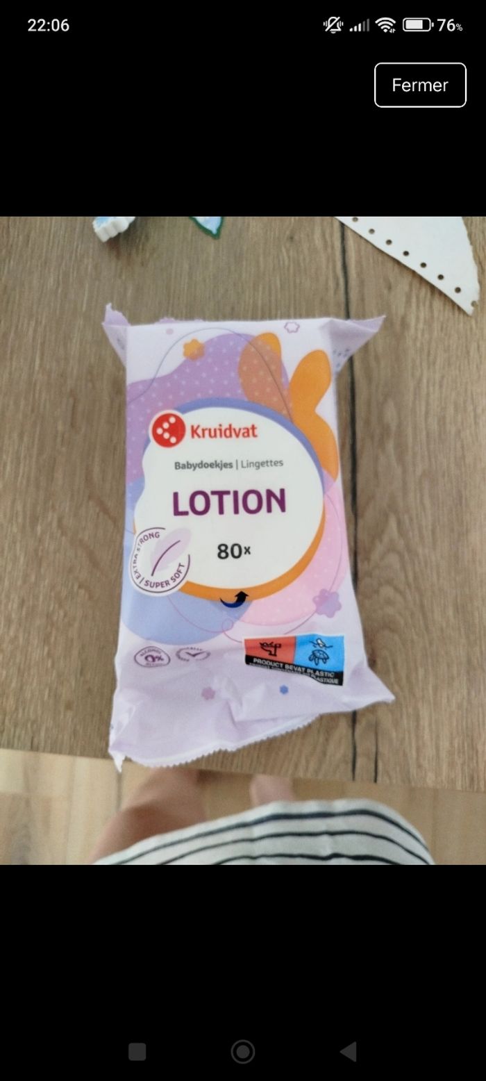 10 paquets lingettes kruydvat