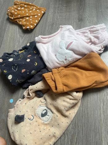 Lot 3 pyjama épais pilou pilou