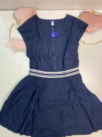 Robe fille - bleue - neuf - Okaïdi - Taille 10 ans
