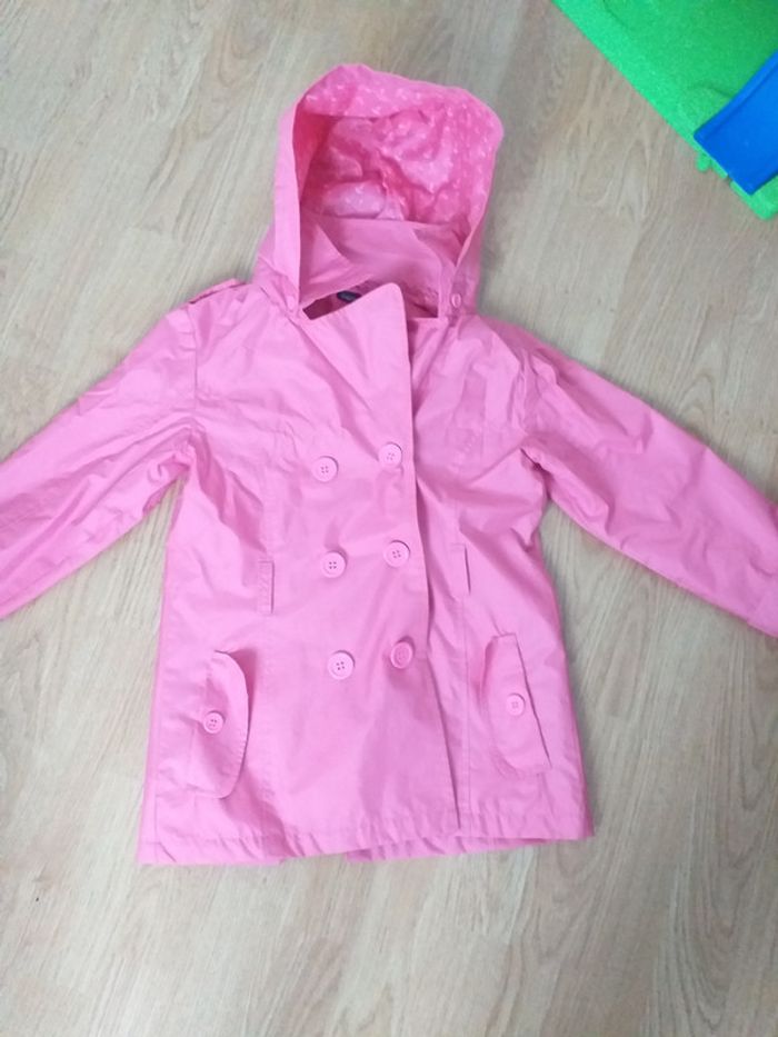 Imperméable rose 8 ans