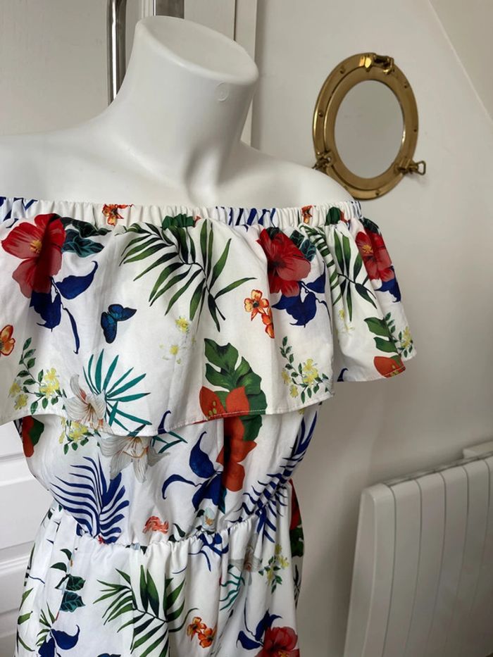 Combinaison short à fleurs - photo numéro 4