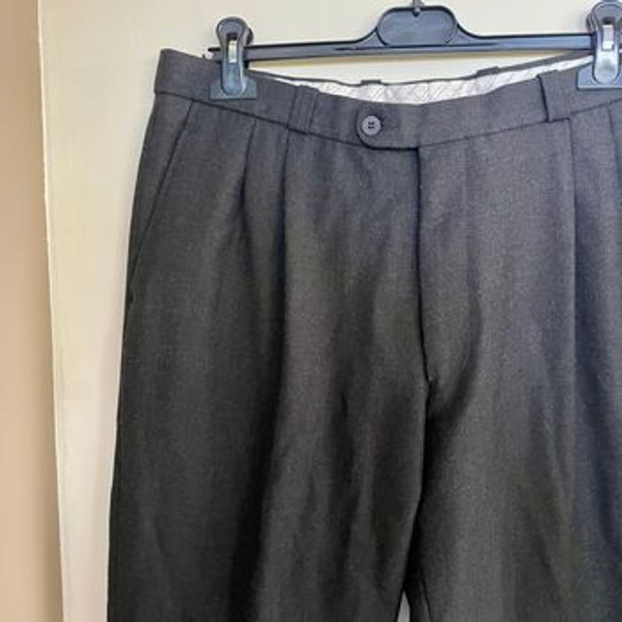 Pantalon homme gris anthracite taille 48 en laine mélangée, coupe droite élégante V069 - photo numéro 5