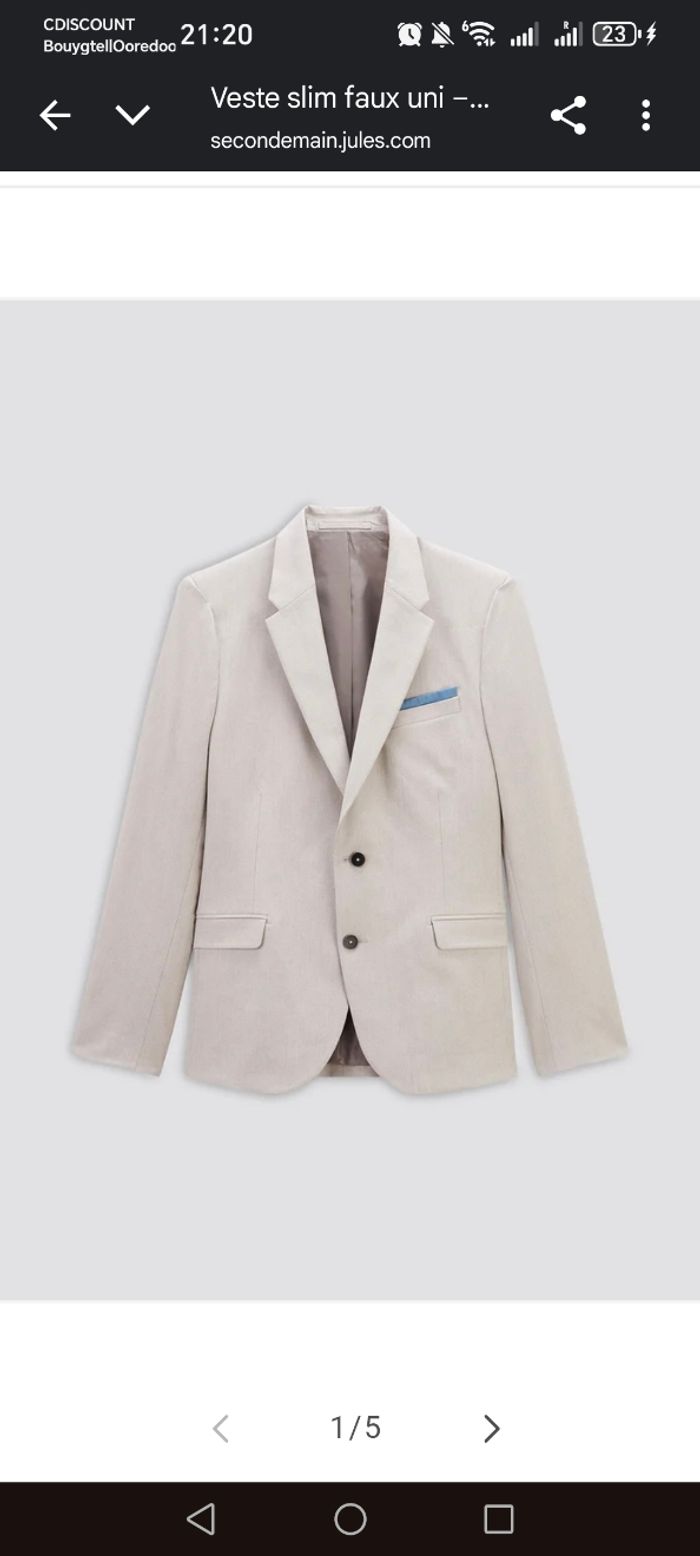 Veste slim Jules