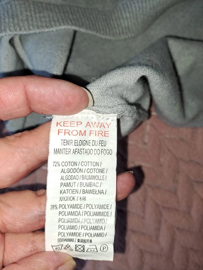 Pull sans manche gris fille 10 ans comme neuf biloo - photo numéro 9