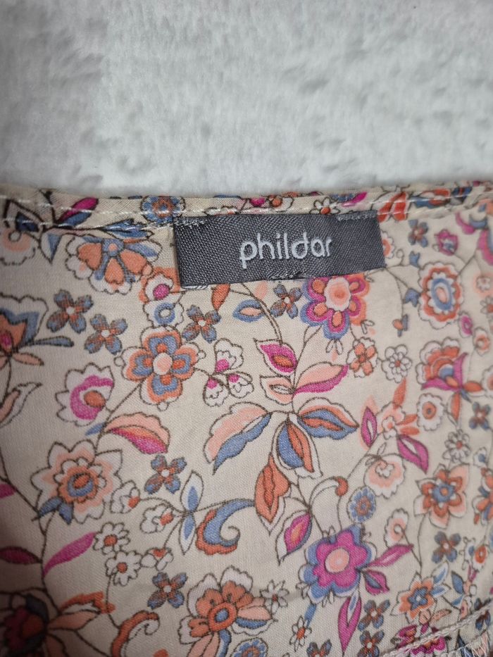 Blouse fleurie phildar 46/48 - photo numéro 3