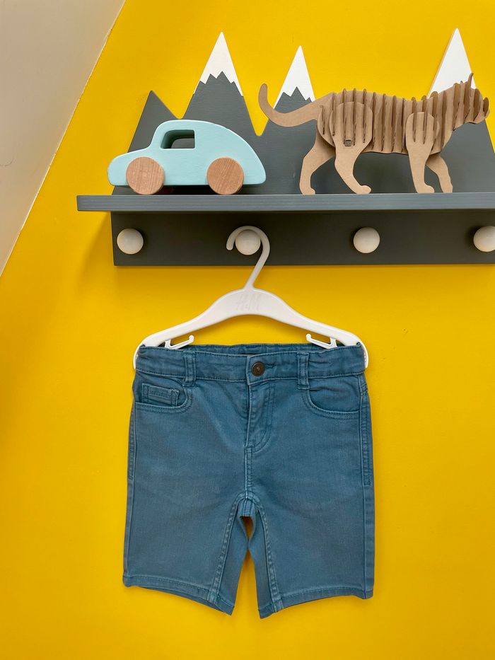 Short bermuda en jean garçon bleu canard Kiabi 5 ans - photo numéro 1