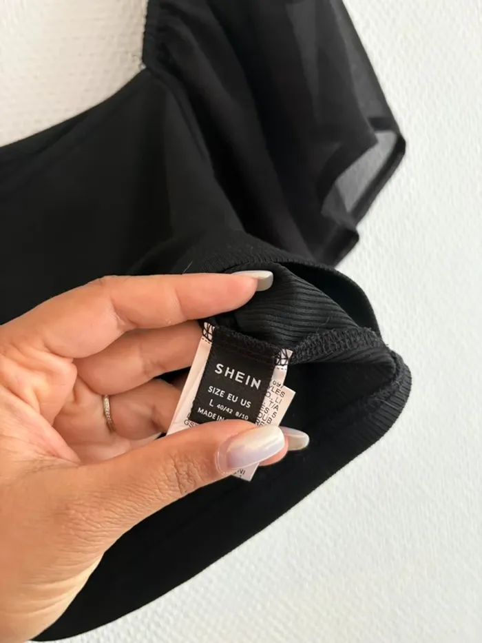 Blouse manche courte crop top - photo numéro 4