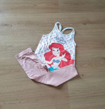 🩷 Ensemble haut débardeur Ariel legging 4 ans Kiabi/Disney #emyfleury_4ansfille